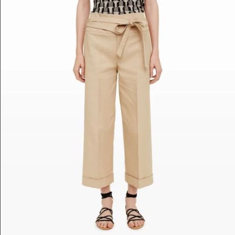 Club Monaco tie-front culottes